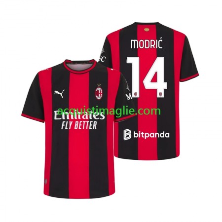 Divisa di Calcio AC Milan Luka Modrić 14 Prima 2026/2027